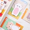 Cartoon Shape Design Stick Note Selves Stick Write Pad Reusable for School Office Journaling Multipurpose Paper Notepads