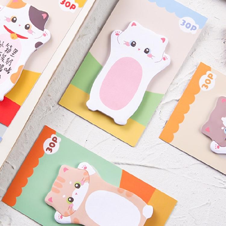 Cartoon Shape Design Stick Note Selves Stick Write Pad Reusable for School Office Journaling Multipurpose Paper Notepads