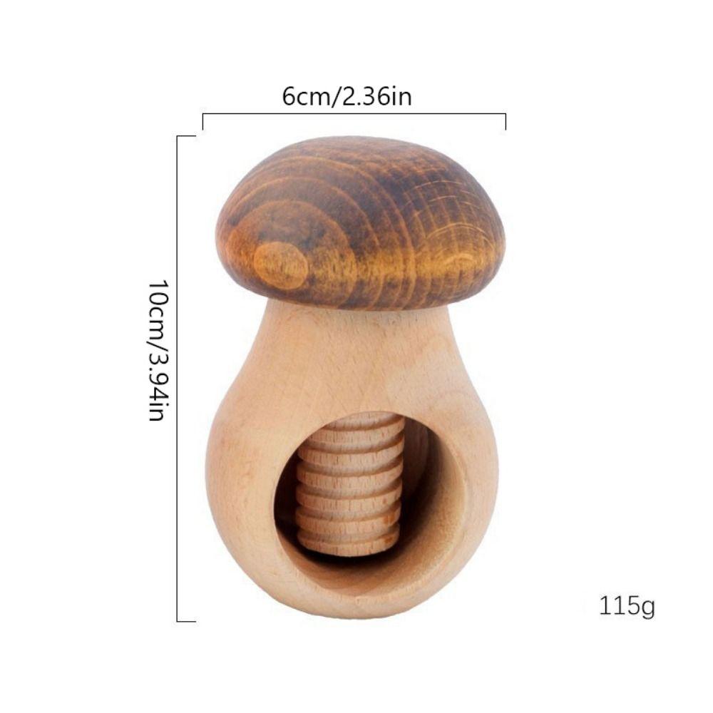 Creative Wooden Nutcracker Mushroom Shaped Easy Cracking Walnut Plier Multifunctional Walnut Opener