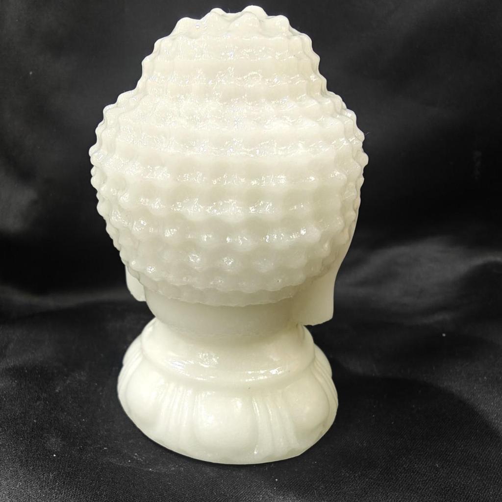 Luminous Buddha Head Resin Craft for Home Decor