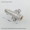 304 Stainless Steel Dual Outlet Hot/Cold Angle Valve Water Heater Diverter Switch