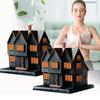 Abjy-Ms Witch House Incense Burner Massachusetts Witch House For Halloween Christmas Vacation Ornament Incense Burner