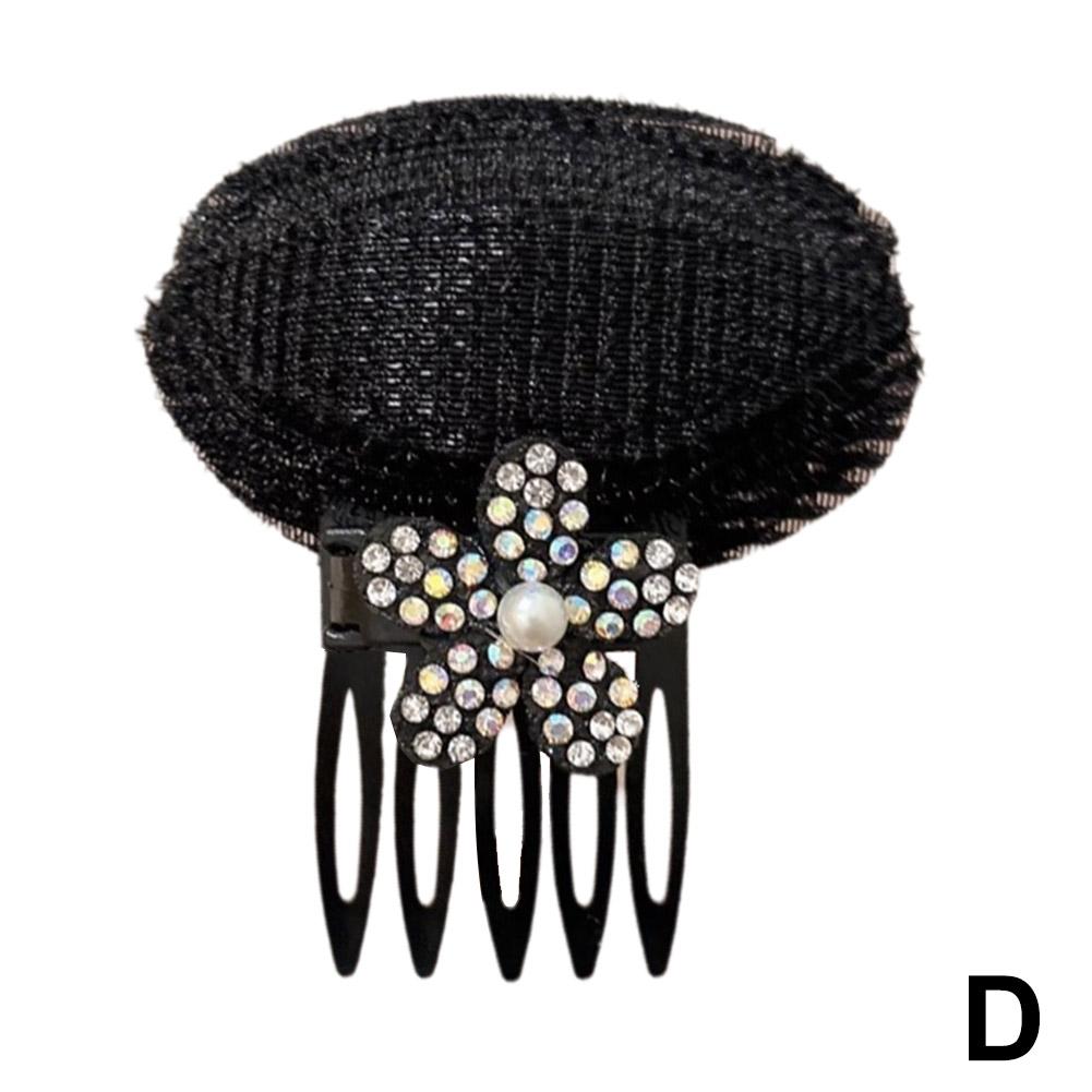 

Стразы невидимые пушистые подушечки для волос губчатые зажимы Puff Up Base Cushion It Hair Bun Head For Wom F0I1 White-One size