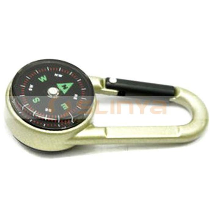 Mini Metal Clip Protable Carabiner Magnetic Compass