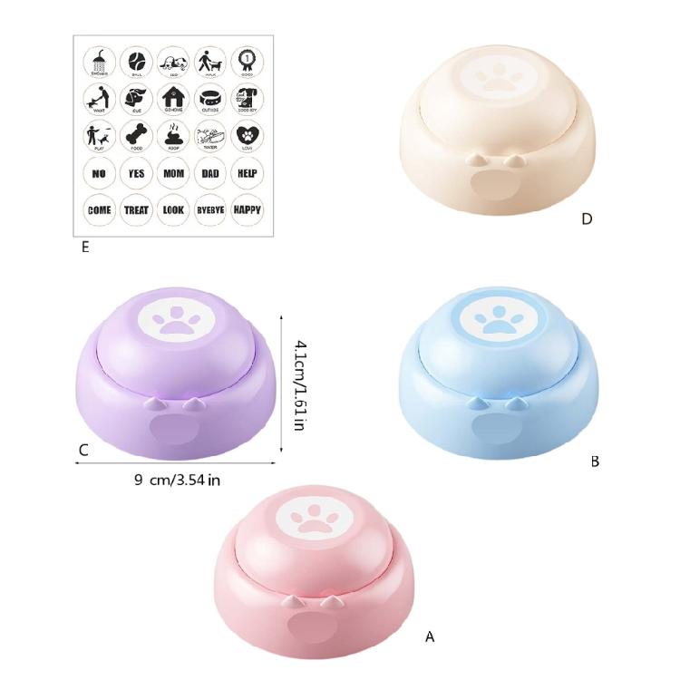 Dog Voice Button Recording Communication Button Dog Training Toy Gift