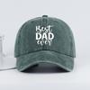 Best DAD Ever Printed Vintage Washed Baseball Cap  Adjustable Casual Unisexs Fathers Day Gift Dad Cap  Fishing  Hiking
