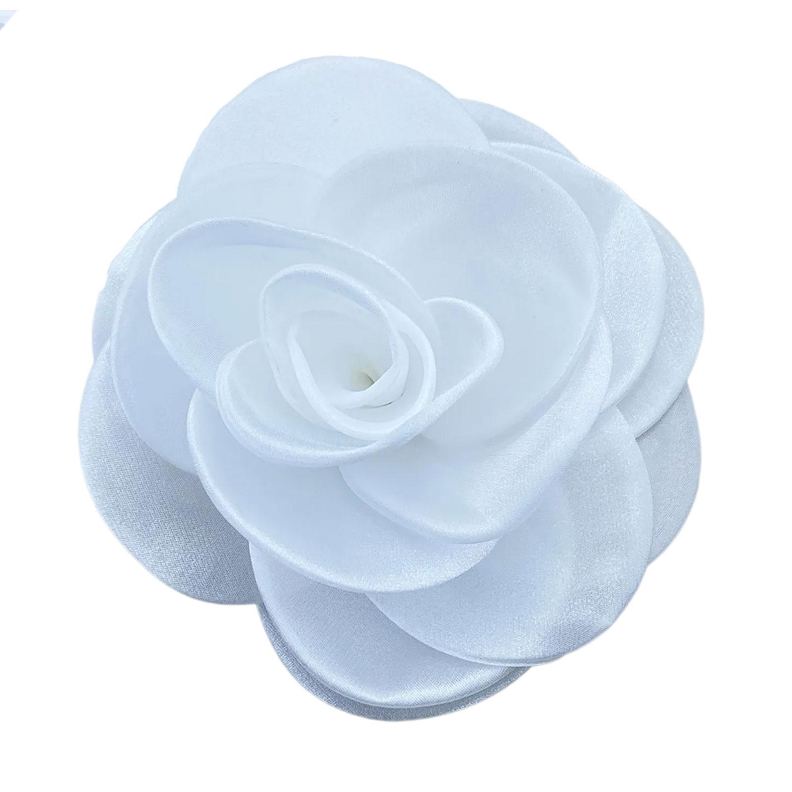 

Украшение на лацкан в виде цветка во французском стиле, элегантная и модная цветочная брошь, аксессуар для модных женщин белый