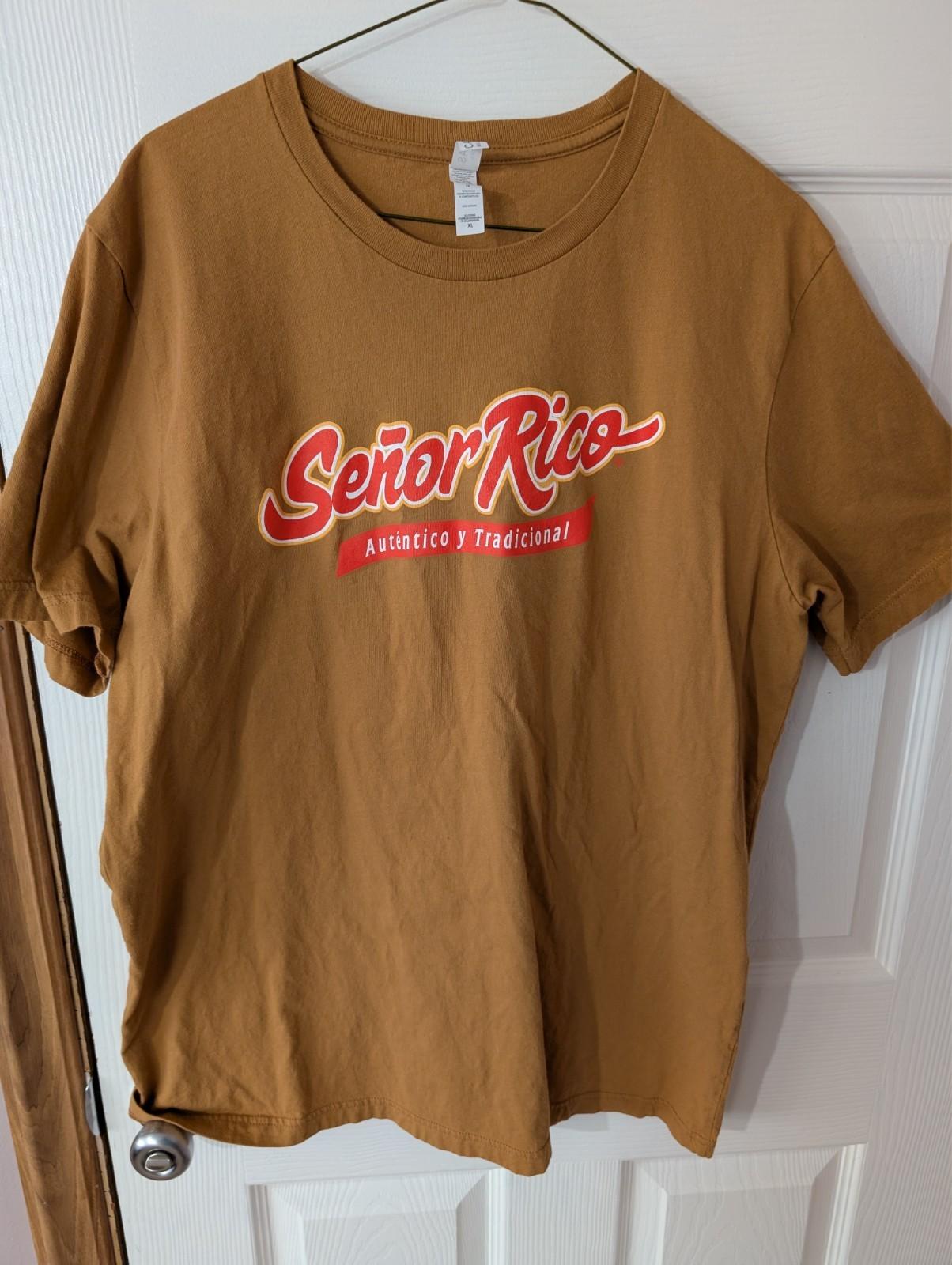 Señor Rico XL Canvas Brown Unisex T-Shirt XXXXL