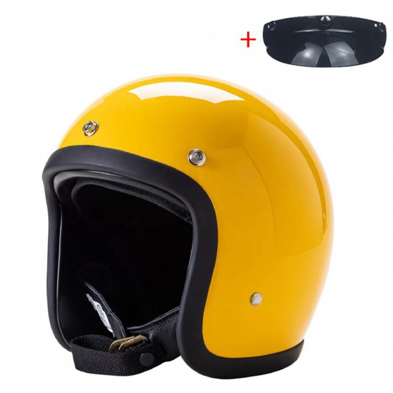 BLD Electric Motorcycle Helmet Lightweight Unisex Retro Cruise