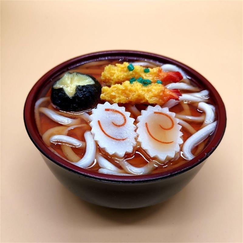 Simulation Food Model Noodles Rice Bowl Mold Window Decoration Photography Props Unique Early Education Puzzle Decor