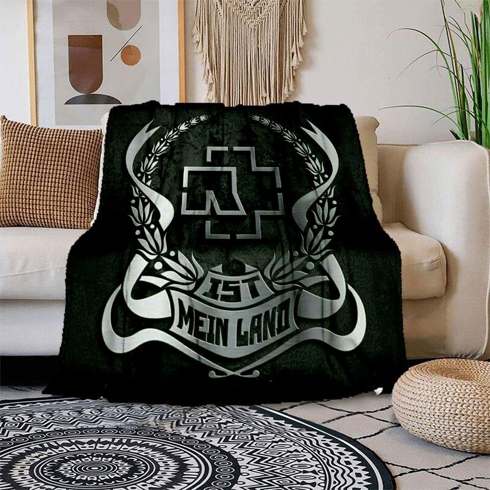 

Mein Land German Flag Metal Wall Art DecorBlanket Flannel Throw Blanket for Sofa, Bed, Travel, Camping, Office, Couch, Chair, And Bed Gift 150x180cm