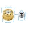 High Precisions 3D Printer Gear Set for K2 Plus Smooth Operation Metal Construction Reduces Printing Failures