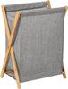 Freestanding Laundry Hamper with 3 Removable Bags - Collapsible Closet Organizer Basket Table, Space-Saving Dirty Clothes Sorter