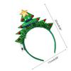 Flashing Christmas Headband with Built-in LED Light New Year Headgear Festive Hair Accessories for Holiday Parties