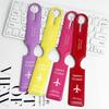 PVC Airplane Luggage Tag - Anti-Lost Suitcase Identifier
