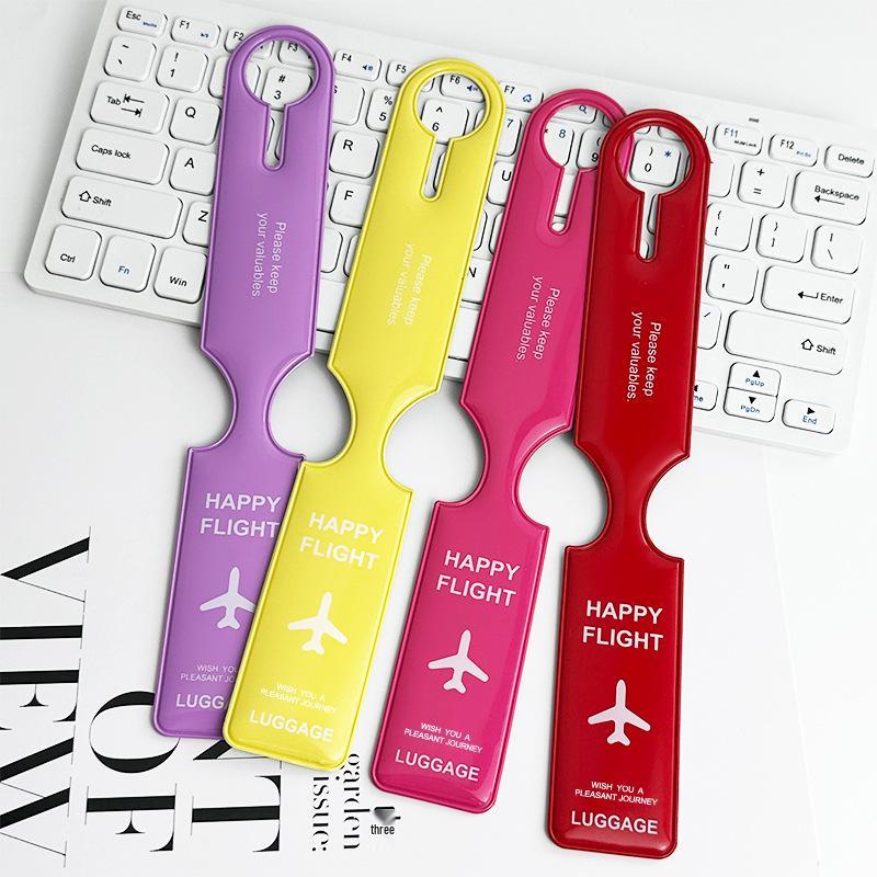 PVC Airplane Luggage Tag - Anti-Lost Suitcase Identifier