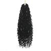 18 Zoll 100g Goddess Locs Häkelhaar Synthetisches Flechthaar Jumbo Braids Häkelzopfhaar Gypsy Locs Extension für Frauen