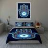 Hand-eye motif. Bedding Duvet cover sets Duvet covers Pillowcases gifts (1 * Duvet Cover 2 * Pillowcases, without duvet insert)