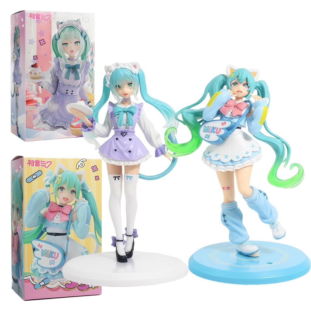In Stock  Hatsune Miku Gorgeous Fantasy Fashion Figure Fancy ~Cat Eat Ver.~ Pvc 18Cm Anime Action Figures Model Collection Toy