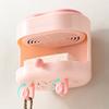 3 In 1 Soap Holder Back Scrubber Kit Wall Mount Drain Water Soap Shelf Bathroom Soap Dish  Balcony