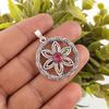 Pink Rubellite Gemstone Jewelry, 925 Solid Sterling Silver Pendant, Beautiful Silver Pendant, Handmade Healing Pendant For Women