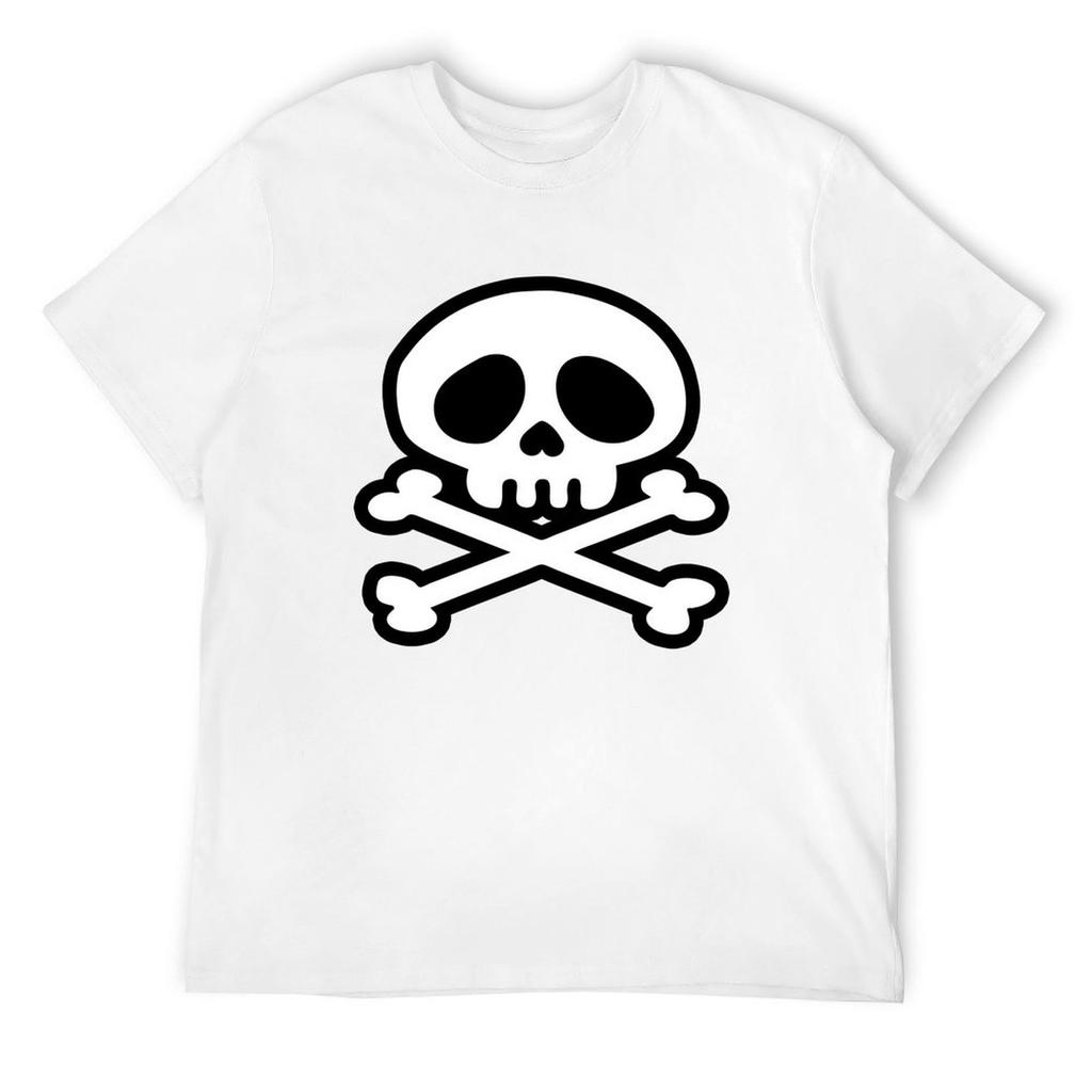Manga Skull Pirat Crossbones T-Shirt Baggy Shirts Boys Animal Print Mens Cotton T Shirts