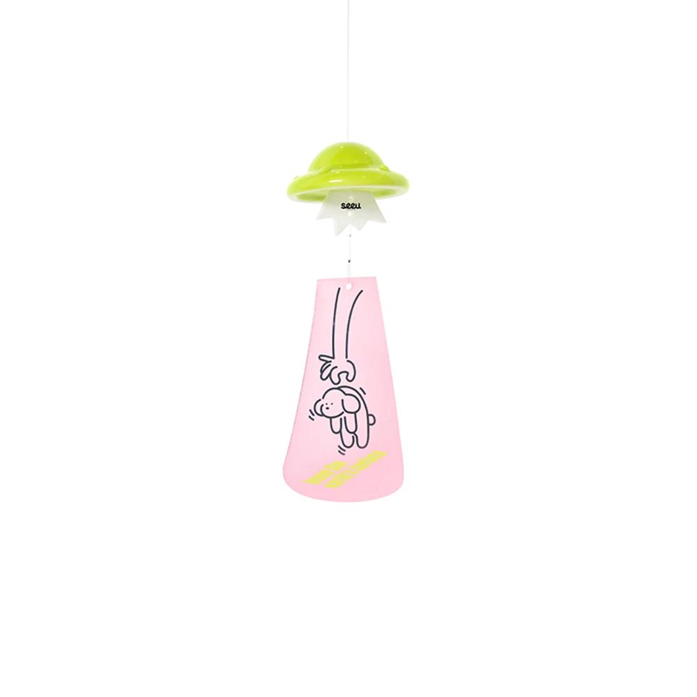 

Space Puppy Wind Chime Pendant - INS Cute Acrylic Balcony Garden Courtyard Home Decoration Pendant Creative Gift for Friends зелёный
