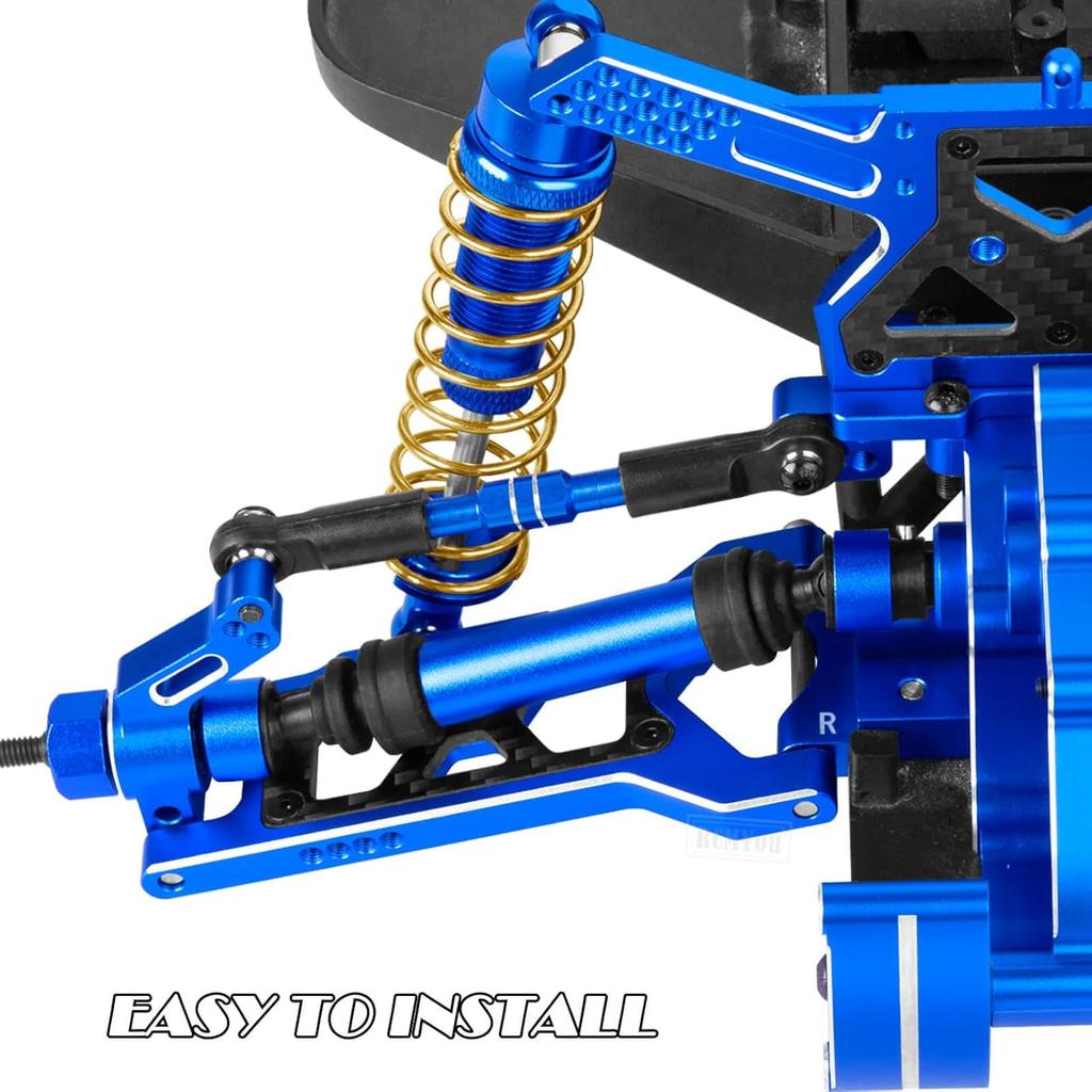 RC Turnbuckles Camber Links Upgrades Part for 1/10 Slash/Stampede/Rustler/Bandit 2WD VXL,Aluminum Turnbuckles Camber Links Hops Up,Navy Blue