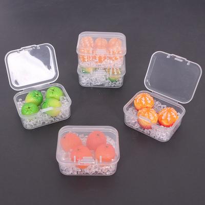 2Set Puppenhaus Simulation Eis Orange Lunchbox Modell Miniatur Lebensmittel Spielzeug DIY Küchenszene Mini Ornamente Puppenhaus Dekoration