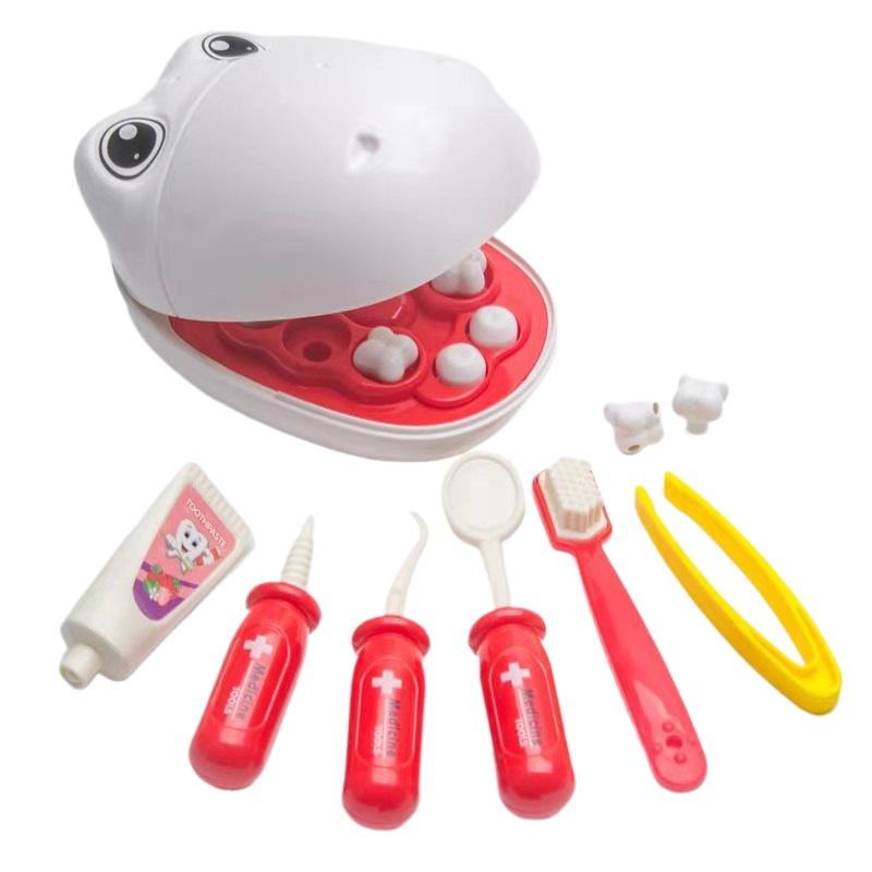 Juguete de Dentista para Mascotas Juego de Rol Doctor Juguetes Educativos para Niños Simulación Medicina Extracción de Dientes Modelo de Dientes Regalos Para Niños