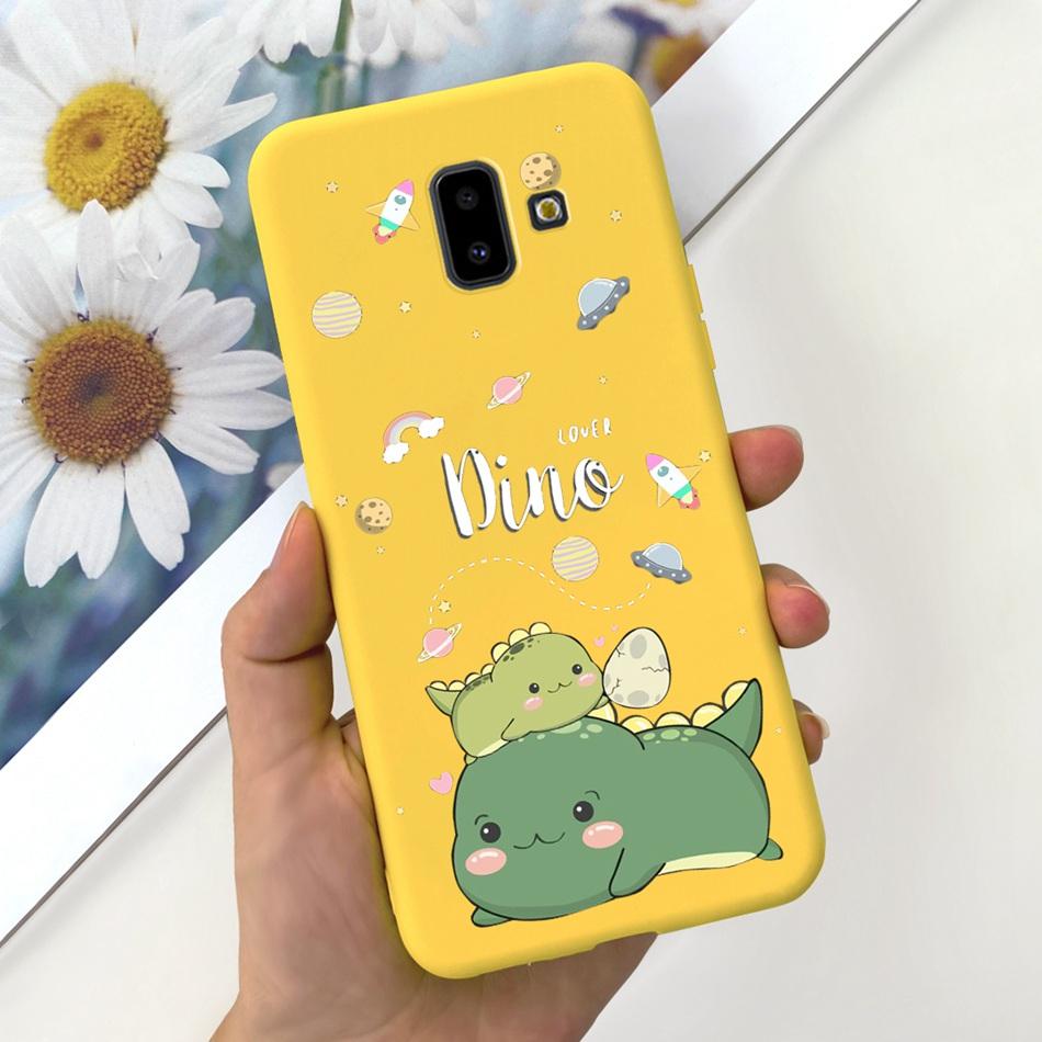For Samsung Galaxy J6 Plus 2018 Case Samsung J6 (2018) J6+ J 6 J6Plus J610F J600G Cute Candy Color Soft Silicoe Phone Back Cover