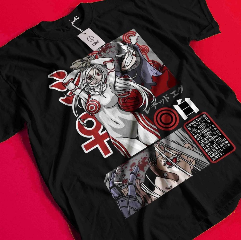 

Deadman Wonderland Shirt Ganta Tshirt Shiro T-Shirt Senji Crow Tee Makina Tamaki BB1467 L