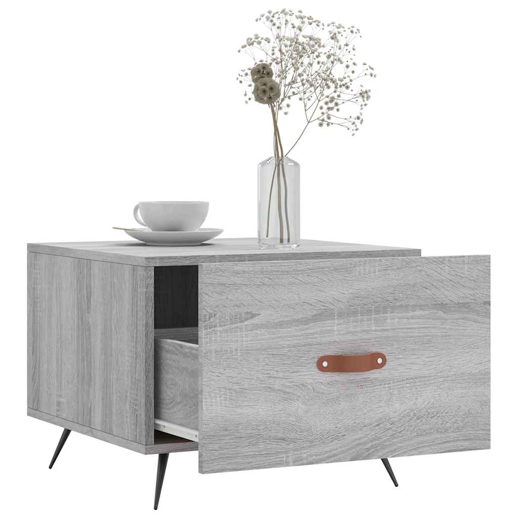 Coffee Table Gray Sonoma 50x50x40 cm Particleboard