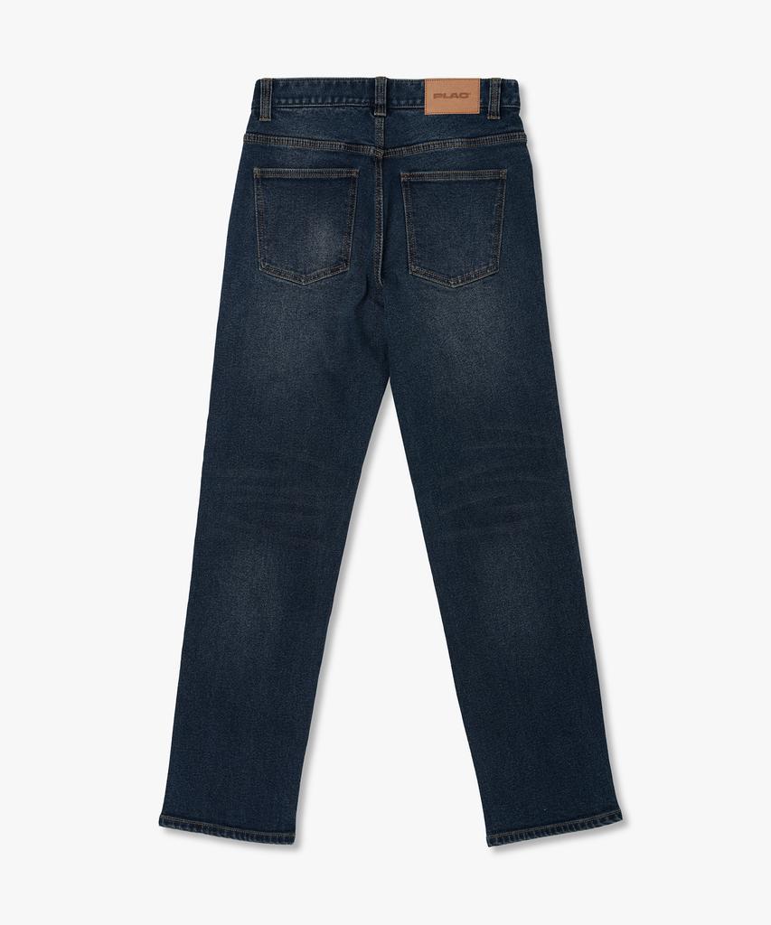 PLAC Straight Elastic Jeans M52 Dark Blue