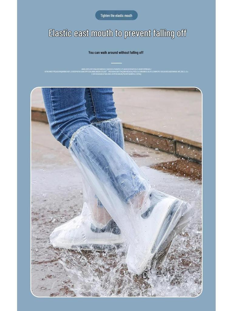Waterproof Non-Slip Transparent Disposable Rain Boot Covers