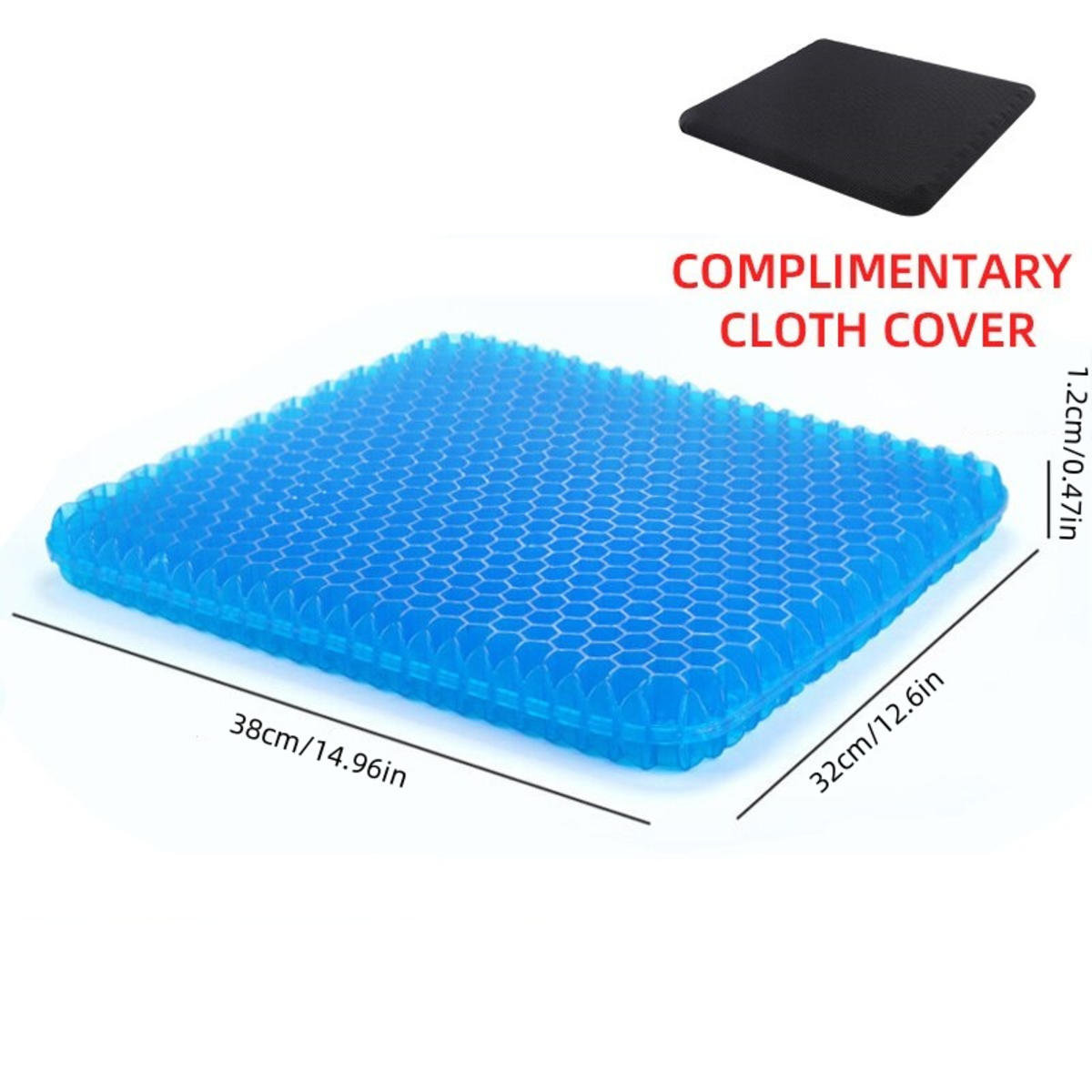 

Гелевая подушка для сиденья Летняя дышащая сотовая конструкция для снятия давления Боли в спине копчике - Дом Офис Инвалидное кресло Стул Автомобили M