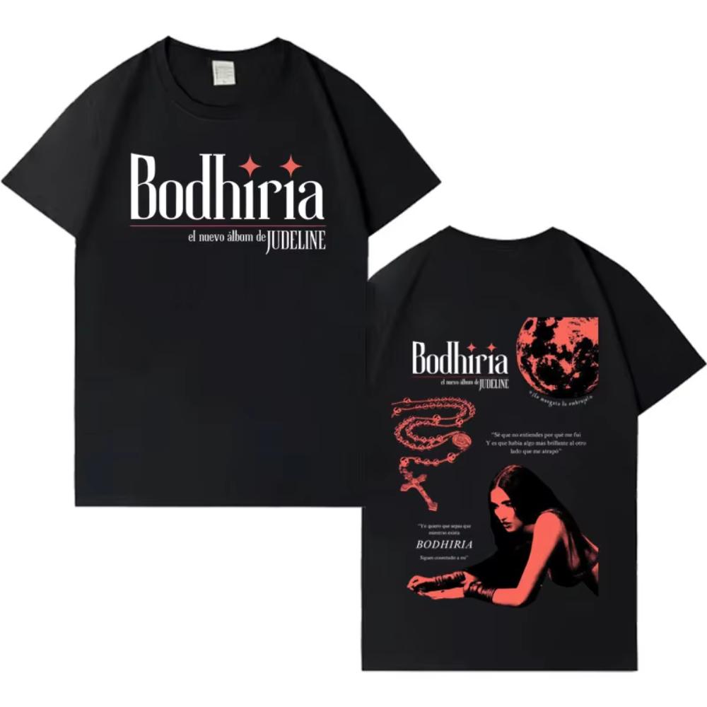 

Singer Judeline Gothic Album Tour Print Tees Mens Womens T-shirts Short-sleeved Male Cotton Aesthetic Loose T-shirts S