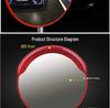 80cm Wide-Angle Outdoor Traffic Convex Mirror for Blind Spots and Corners