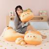 Japanese bread dumplings cat throw pillow plush toy super soft elastic fabric printed bed sleeping throw pillow