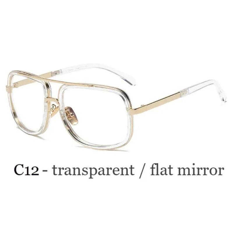 Ochelari de Soare Noi la Modă cu Ramă Mare Bărbați Pătrați Metal Ochelari de Soare Femei Retro Ochelari de Soare Vintage Calitate Înaltă Gafas Oculos De Sol