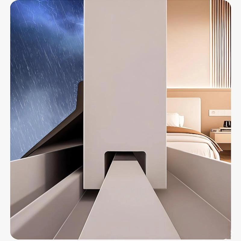 50Cm Home Window Water Blocking Bar Sliding Window Rain Weatherstrip Balcony Insulation Windproof Sealing Strip Flashing Board