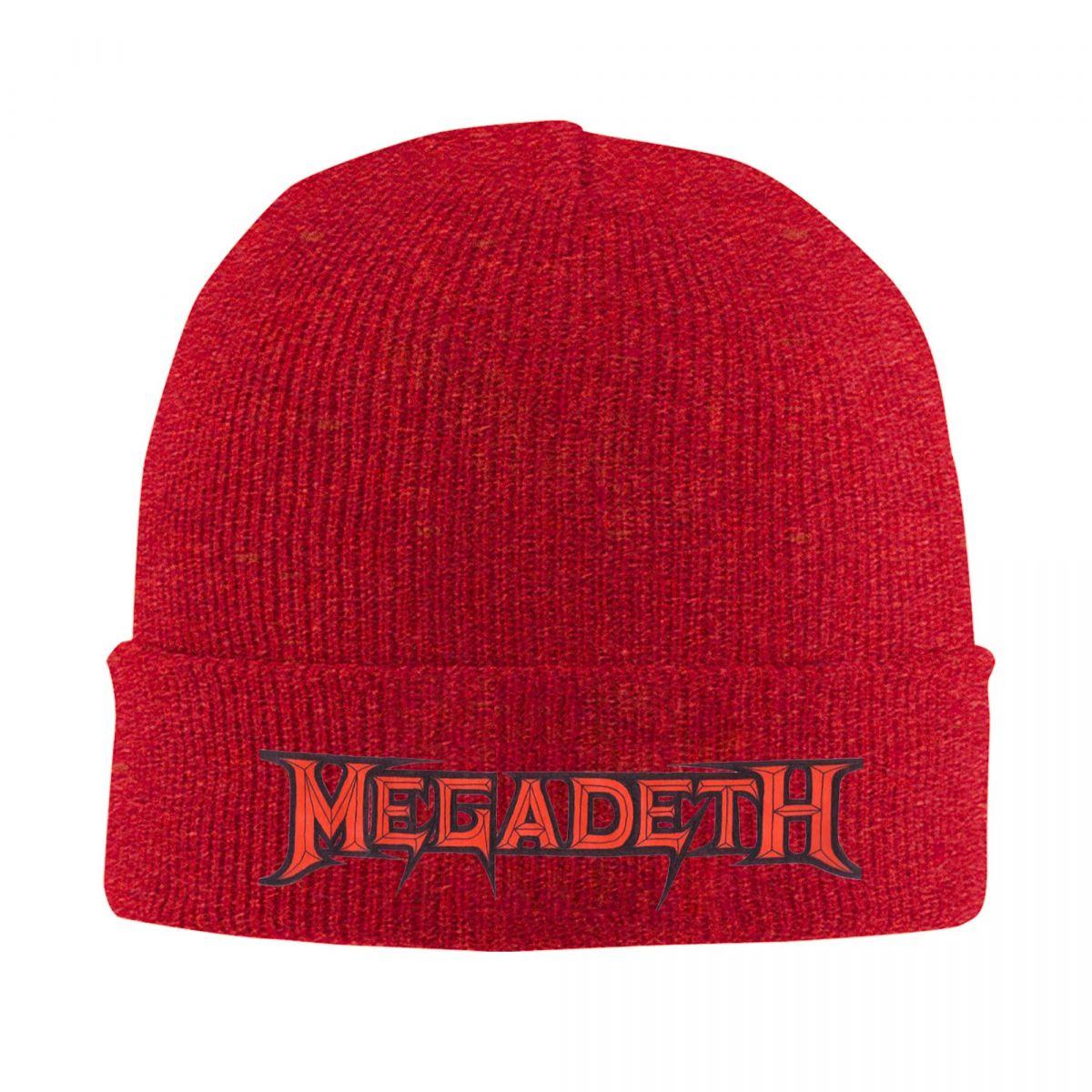 

Megadeths Logo Warm Knitted Cap Winter Knit Bonnet Hat Skullies Beanies Hip Hop Caps for Unisex One Size