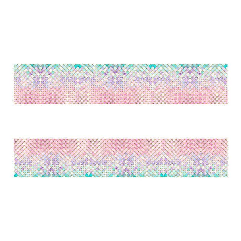 Mermaid-Themed Birthday Party Decorations: Fish-Scale Tableware Set, Disposable Paper Plates, Paper Cups, and Tablecloths