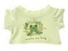 Pickles the Frog X HIBIYA-KADAN Bean Doll Plush Costume Dress-Up T-Shirt, Green, Mimosa, PZ44156-61