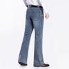 Men's Denim Flared Jeans Men's Mid Rise Stretch Light Blue Jeans