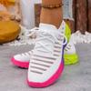 Fashion Hot Sale Women Sneakers Mesh Lightweight Soft Sole Jogging Strap Breathable Fashion Size 35-42 Women's Sports Shoes