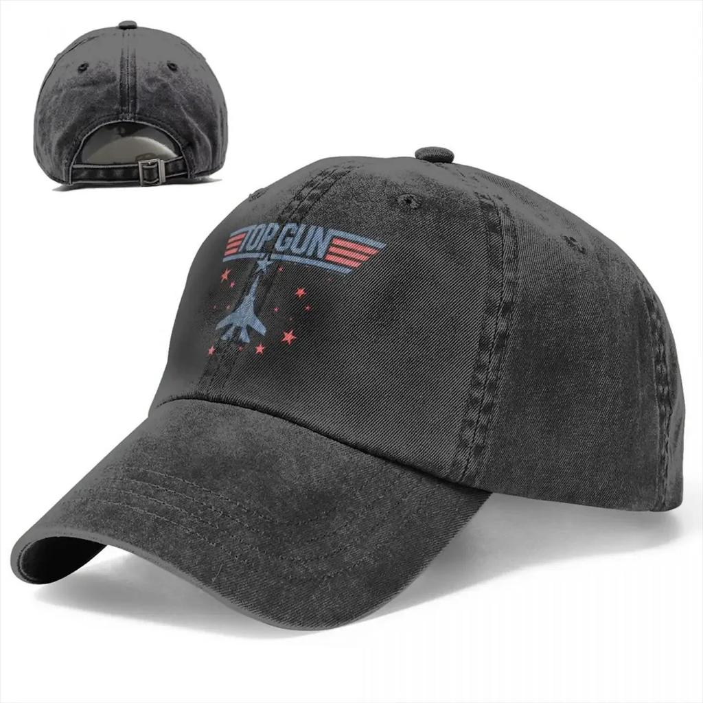 Top Gun Classic Vintage Jet Blue & Red Movie Stars Baseball Cap Men Cowboy Hats Women Visor Protection Snapback Caps