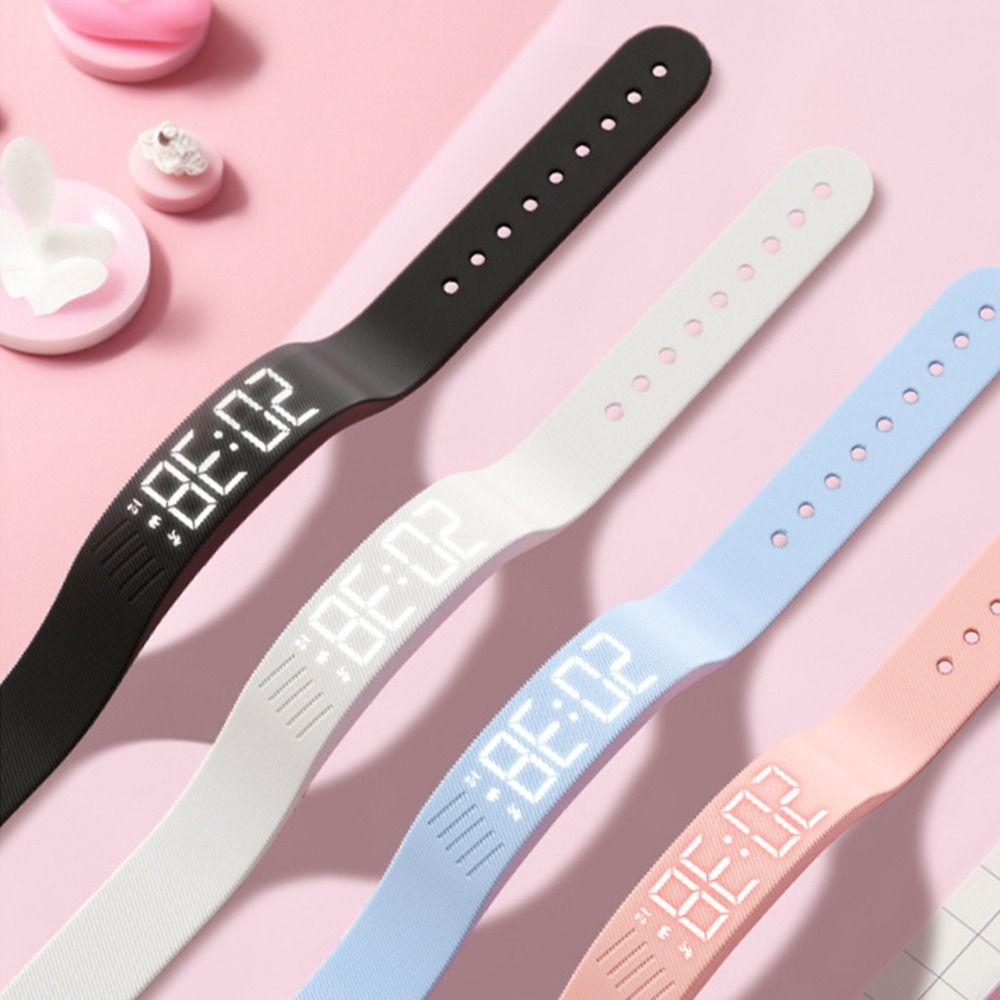 Ayarlanabilir Bant Titreşimli Alarm Bilekliği Su Geçirmez Dijital Alarm Saati Bileklik Uyku Takipçisi