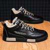 Warm Winter Trend Men's Hightop Cott Sneakers Male Students Walking Running Casual Skateboard Shoes Leather Boots