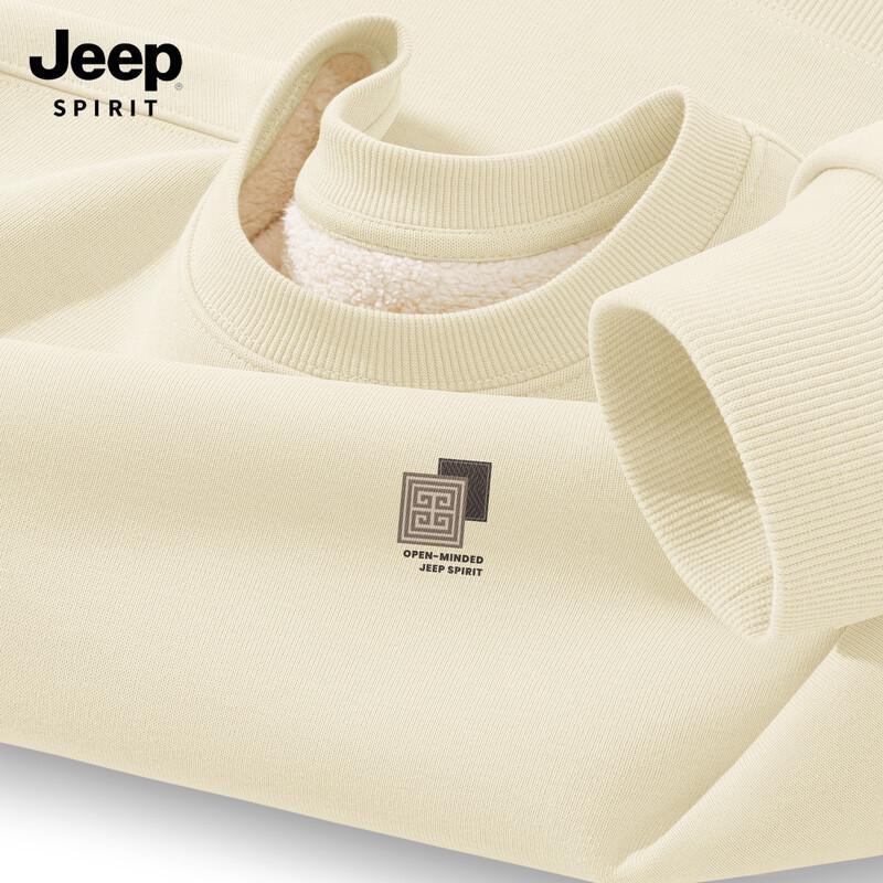JEEP SPIRIT Men's Fleece-Lined Sweatshirt